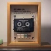 aiwa PX570 Aiwa PX570 Cassette Frame restored vintage audio player in wooden display frame