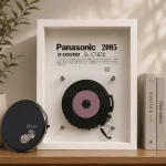 Framed Panasonic SL-CT820 CD Player – Restored & Fully Playable Wall Art