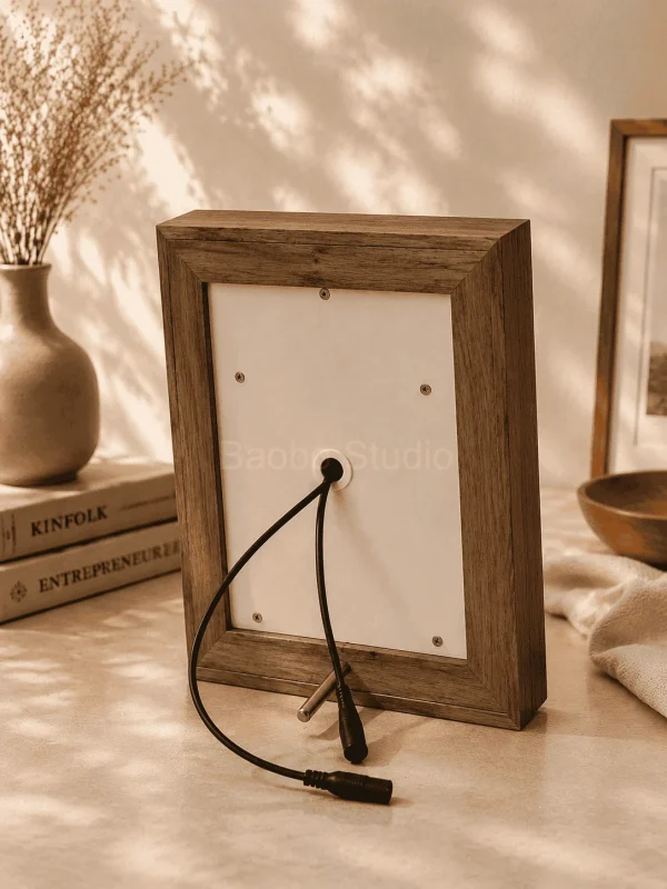 Sony WM-170 Cassette Player Frame - restored vintage audio player in wooden display frame
