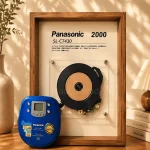 Framed Panasonic SL-CT430 CD Player – Restored & Fully Playable Wall Art
