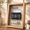 Panasonic RQ-SX41 Cassette Frame - restored vintage audio player in wooden display frame