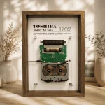 Framed Toshiba Walky KT-GS3 Cassette Player – Restored & Fully Playable Wall Art