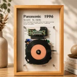 Framed Panasonic MASH SL-S400 CD Player – Restored & Fully Playable Wall Art