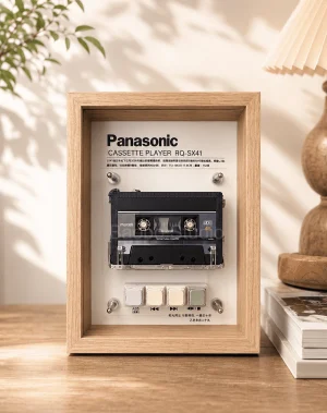 Panasonic RQ-SX41 restored cassette player framed as playable wall art - cover photo