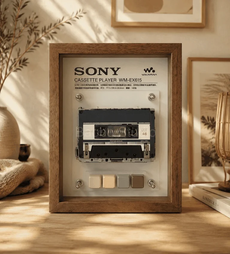 Sony Walkman WM-EX615 restored cassette player framed as playable wall art - cover photo